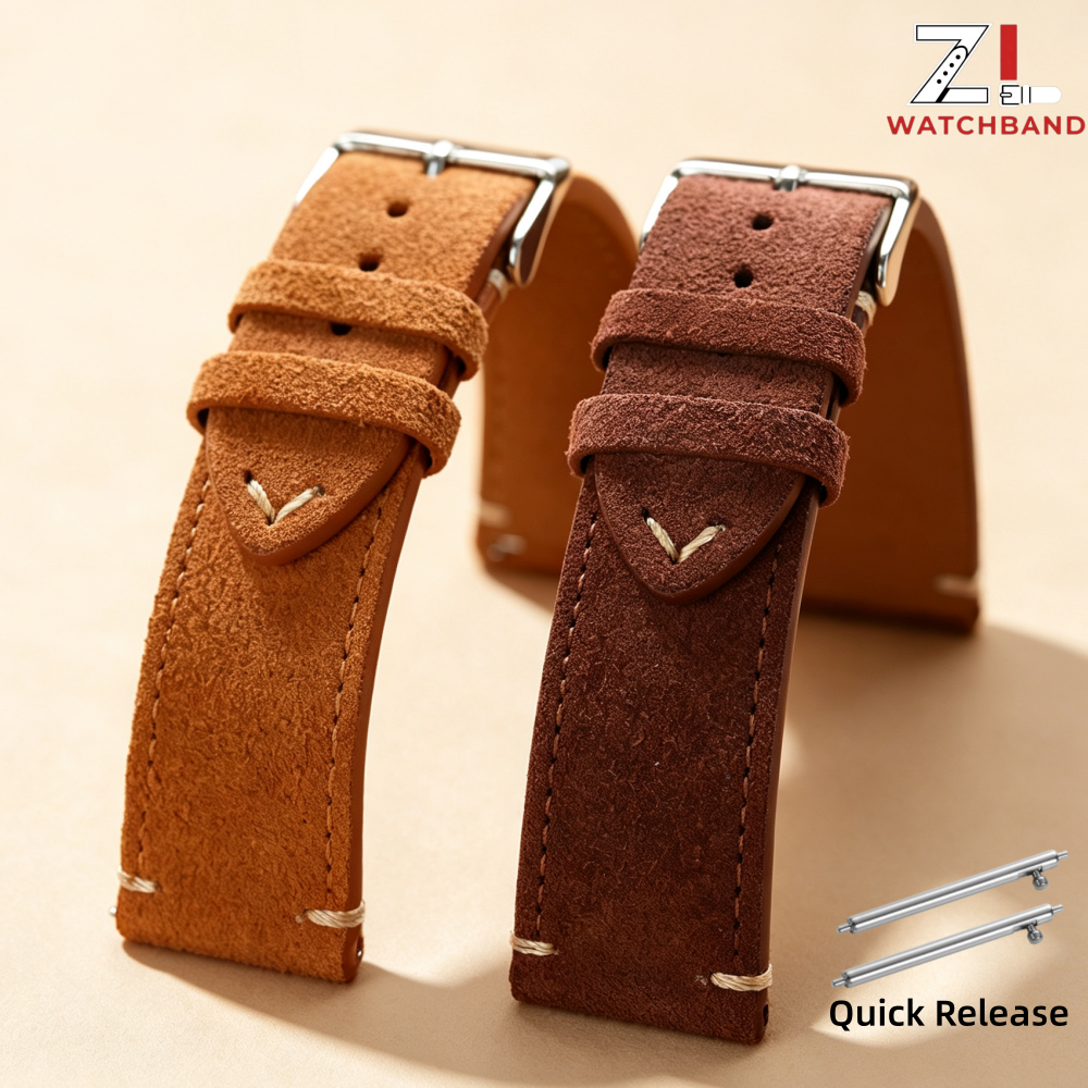 Suede Genuine Leather Watch St - đánh giá và giá Suede Strap Watch