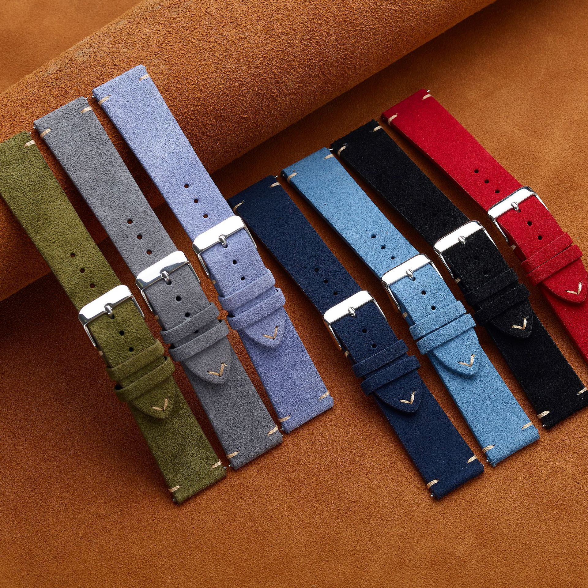 Suede Genuine Leather Watch St - đánh giá và giá Suede Strap Watch