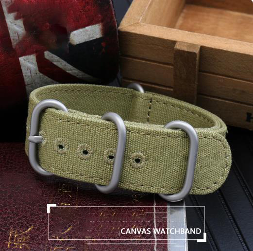 Thickened canvas Watch strap 2 - đánh giá và giá Canvas Strap Watch