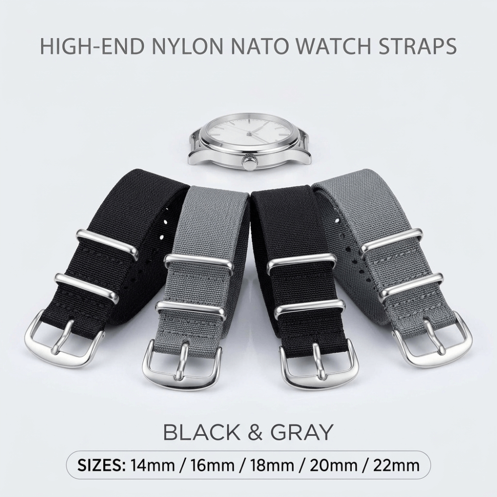 14/16/18/20/22mm NATO Watch Ba - đánh giá và giá Nato Strap Nylon