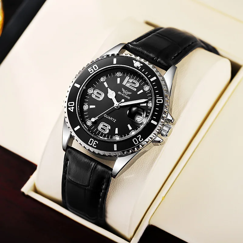 Fashion Leather Strap Men Busi - đánh giá và giá Leather Watch Band Men