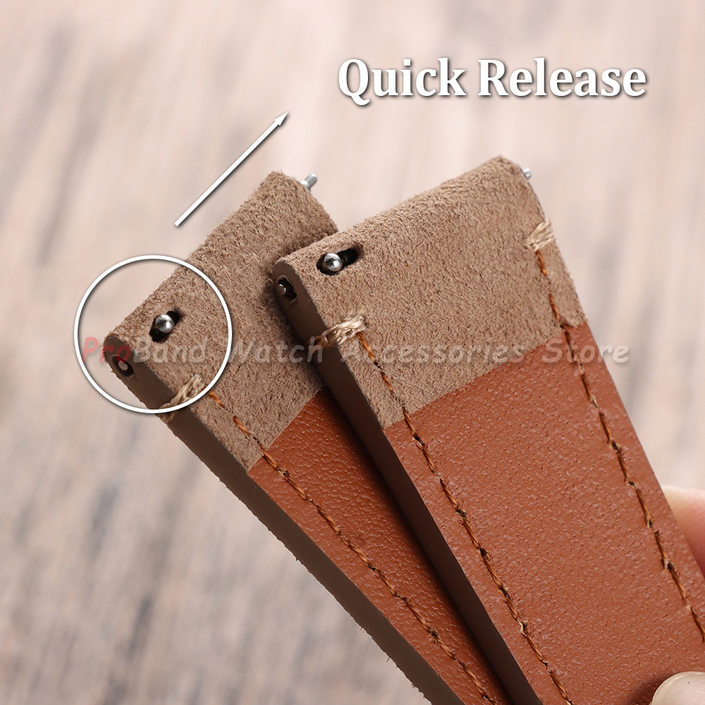 Vintage Suede Leather Strap 20 - đánh giá và giá Suede Strap Watch