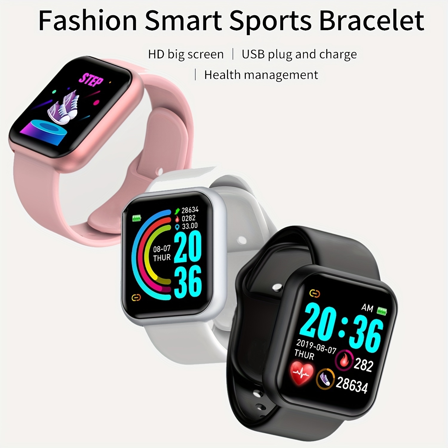 Smart Watch For Men Women Spor - đánh giá và giá Silicone Band Women