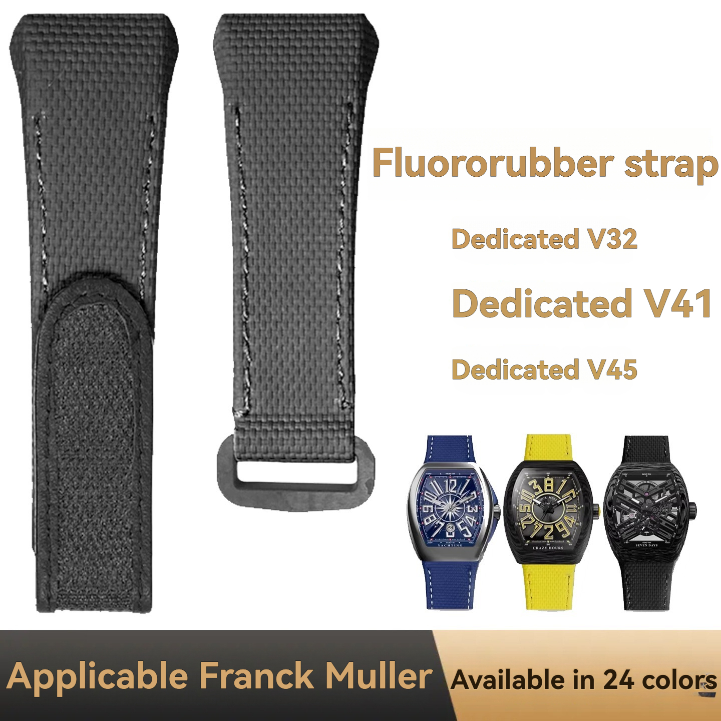 For Franck Muller V45 Fluororu - đánh giá và giá Leather Watch Band Men