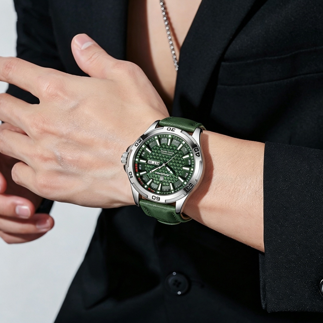 PAAZOMU Brand Men Fashion Quar - đánh giá và giá Leather Watch Band Men