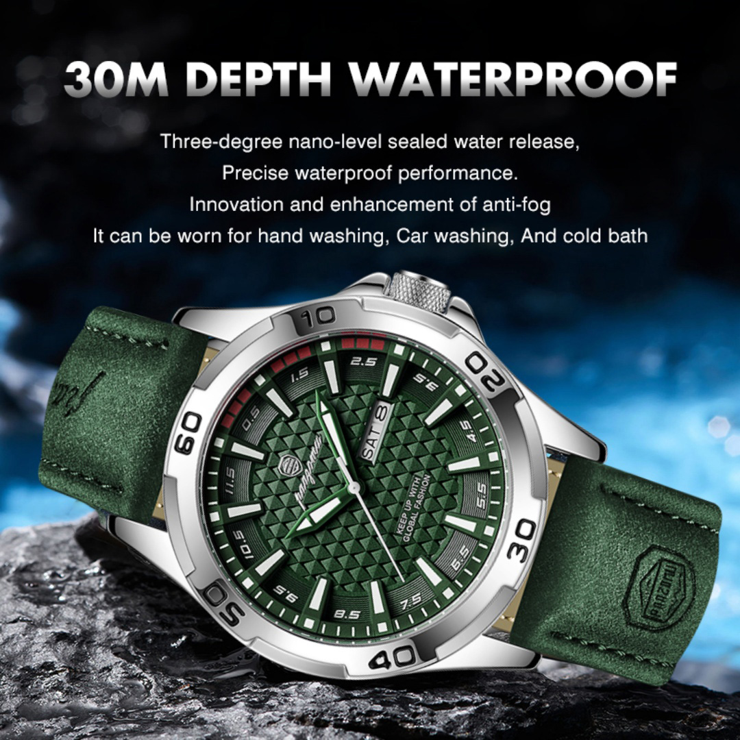 PAAZOMU Brand Men Fashion Quar - đánh giá và giá Leather Watch Band Men