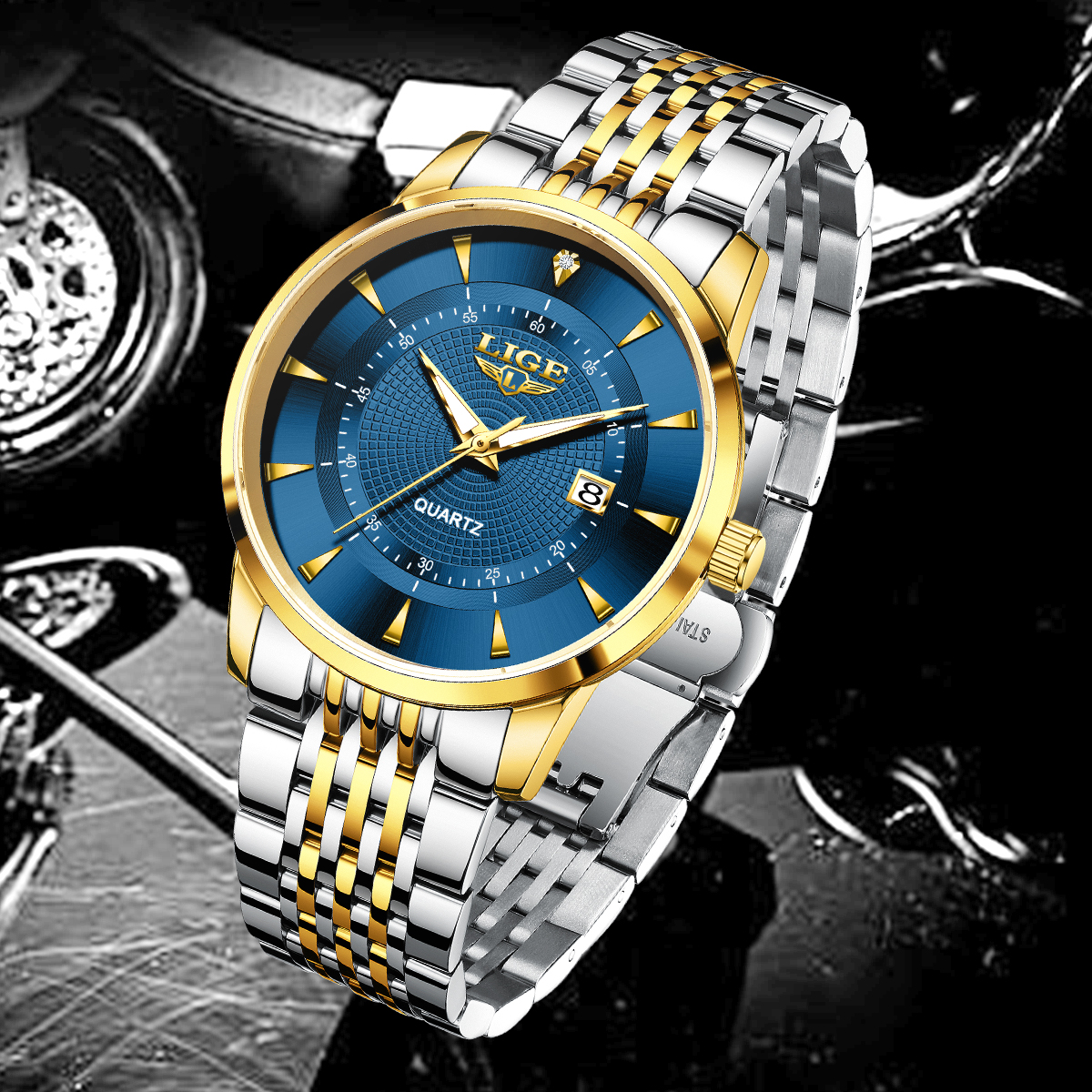 LIGE New 2026 Luxury Man Watch - đánh giá và giá Stainless Bracelet Diver