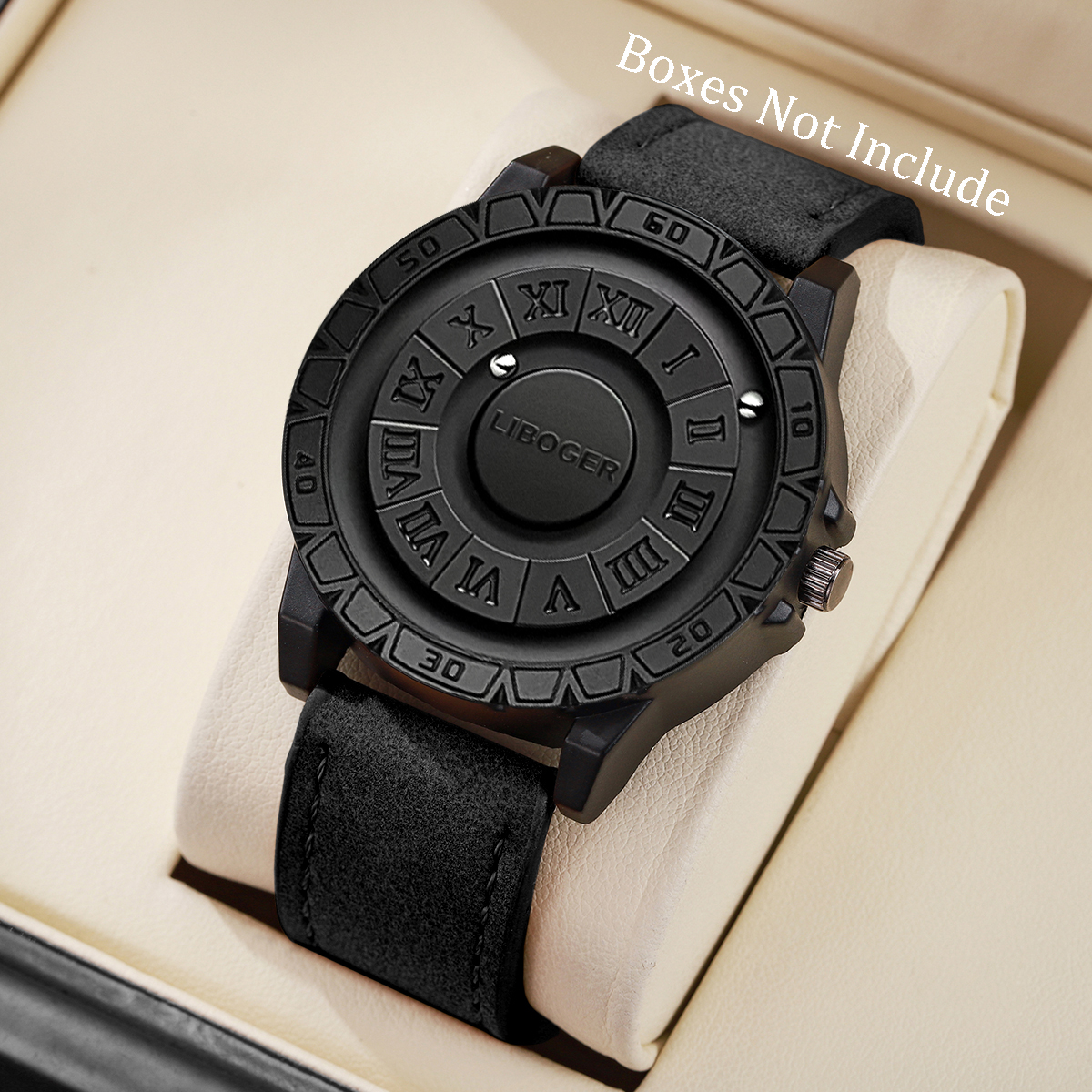 Luxury Magnetic Suspension Men - đánh giá và giá Leather Watch Band Men
