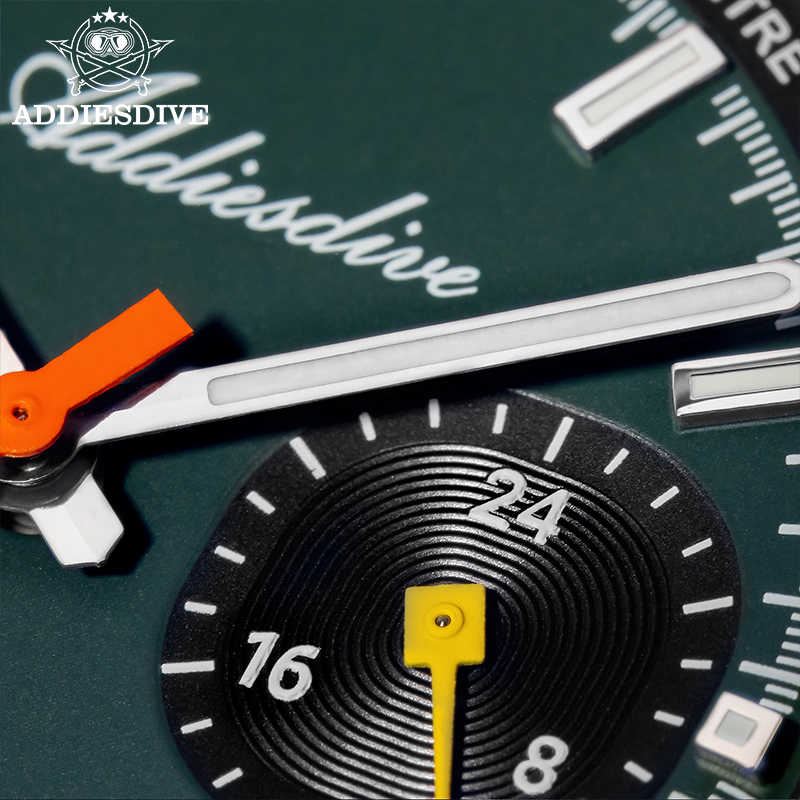 ADDIESDIVE Chronograph VK64 Wa - đánh giá và giá Rubber Strap Diver