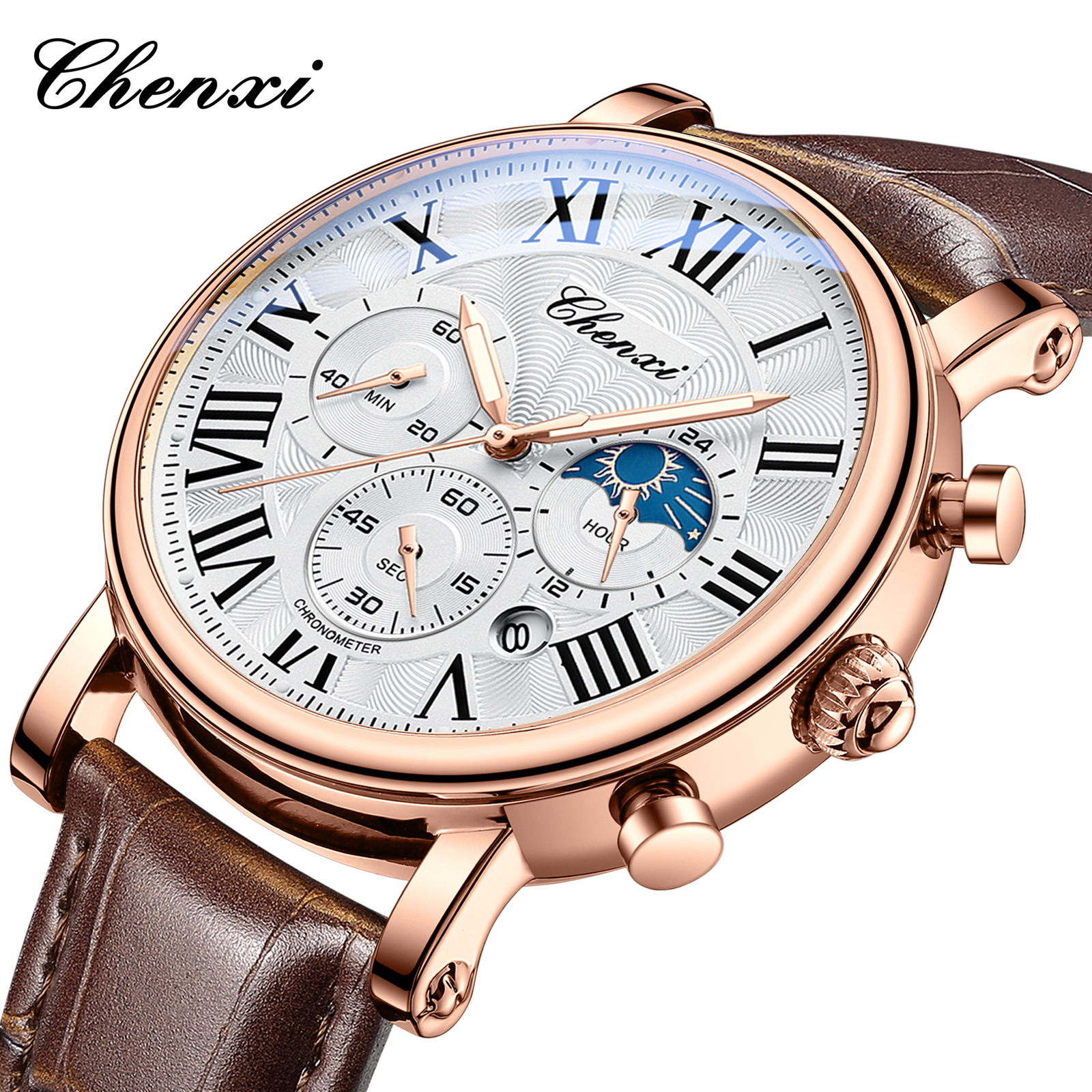 CHENXI 973 Men Quartz Watch Fa - đánh giá và giá Leather Watch Band Men