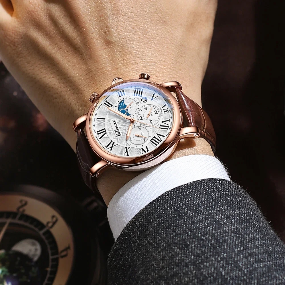 CHENXI 973 Men Quartz Watch Fa - đánh giá và giá Leather Watch Band Men
