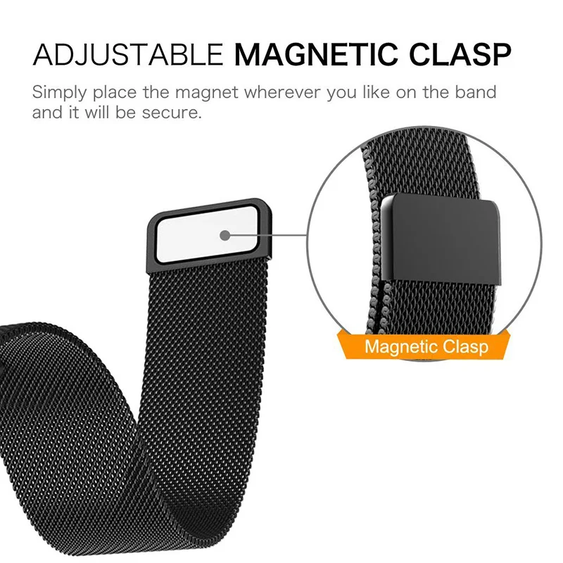 Magnetic loop Band For Garmin  - đánh giá và giá Milanese Loop Magnetic