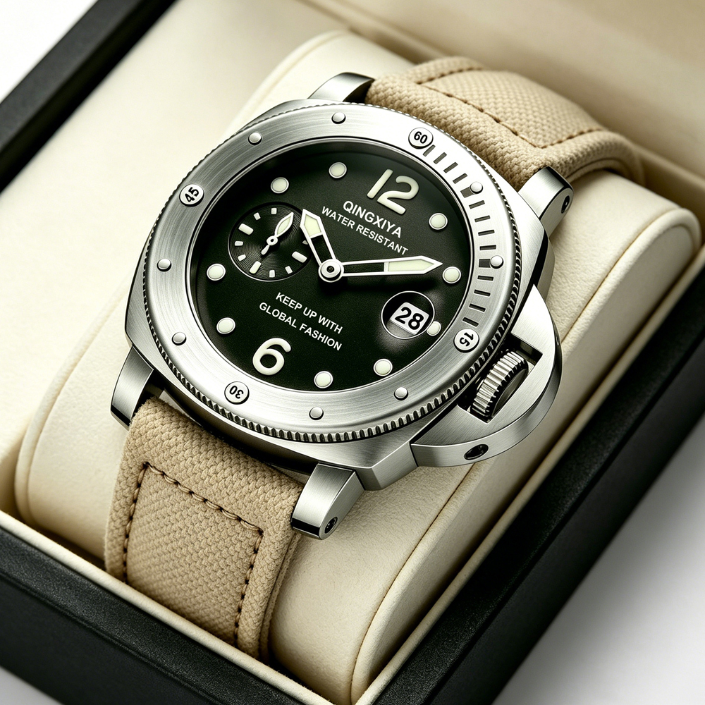 QINGXIYA Sports Canvas Strap M - đánh giá và giá Canvas Strap Watch