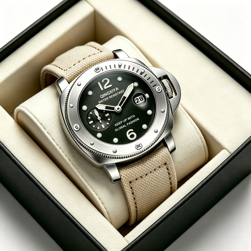 QINGXIYA Sports Canvas Strap M - đánh giá và giá Canvas Strap Watch