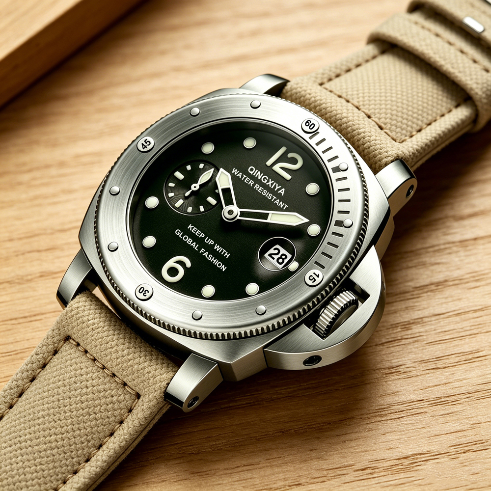 QINGXIYA Sports Canvas Strap M - đánh giá và giá Canvas Strap Watch