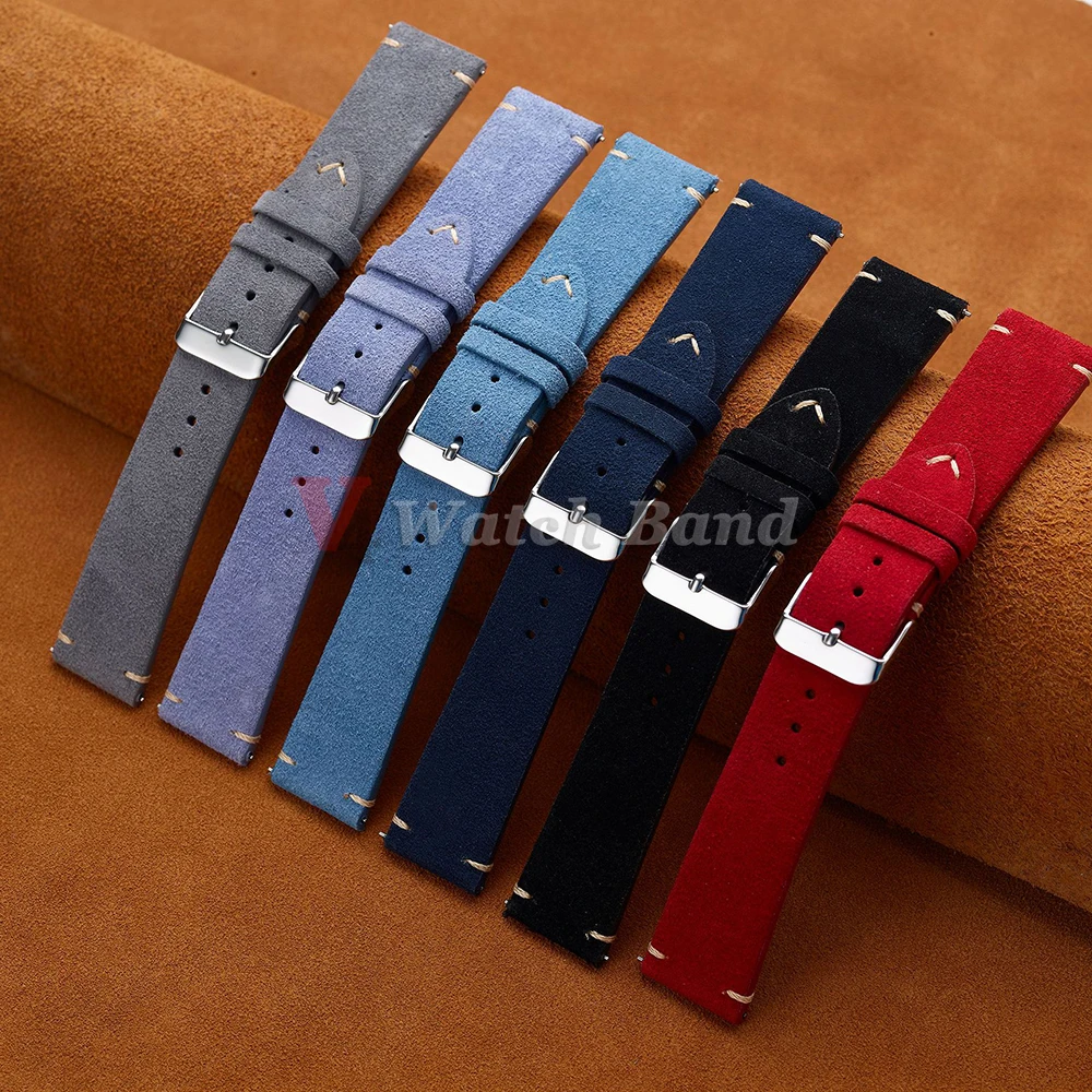14mm 16mm 18mm Wristband Quick - đánh giá và giá Suede Strap Watch