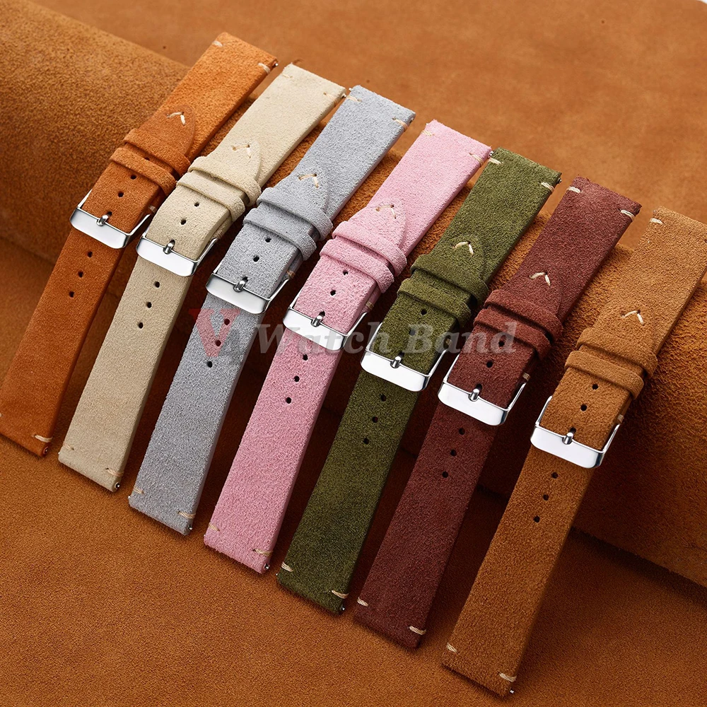 14mm 16mm 18mm Wristband Quick - đánh giá và giá Suede Strap Watch