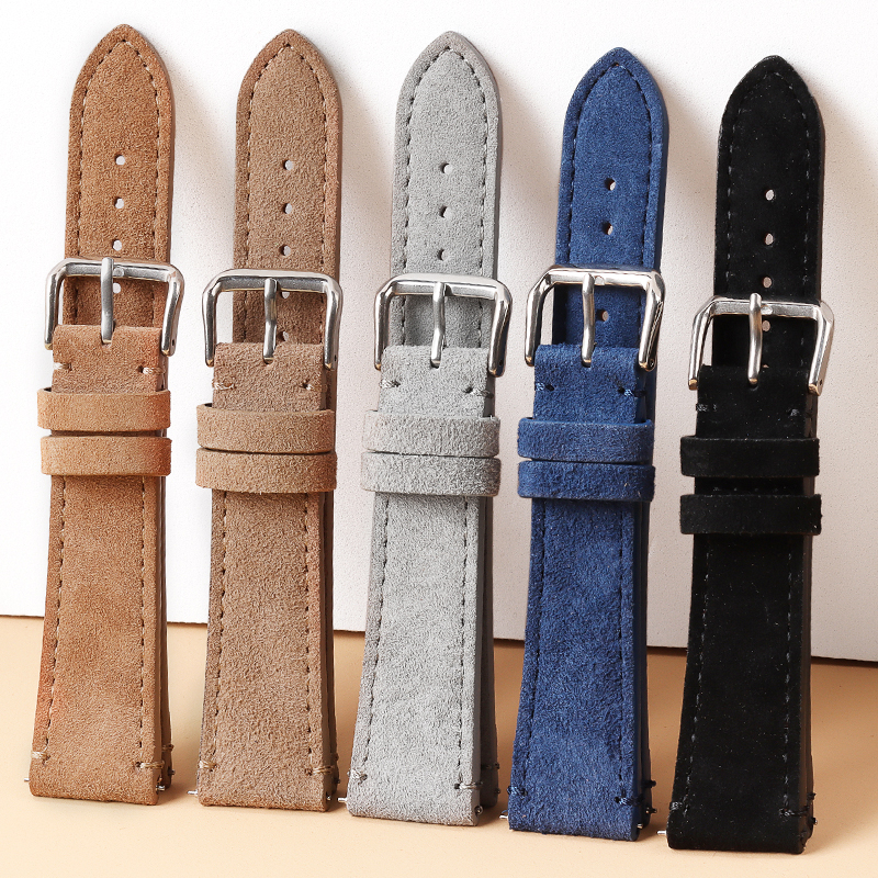 Suede Leather Strap 20mm 22mm  - đánh giá và giá Suede Strap Watch