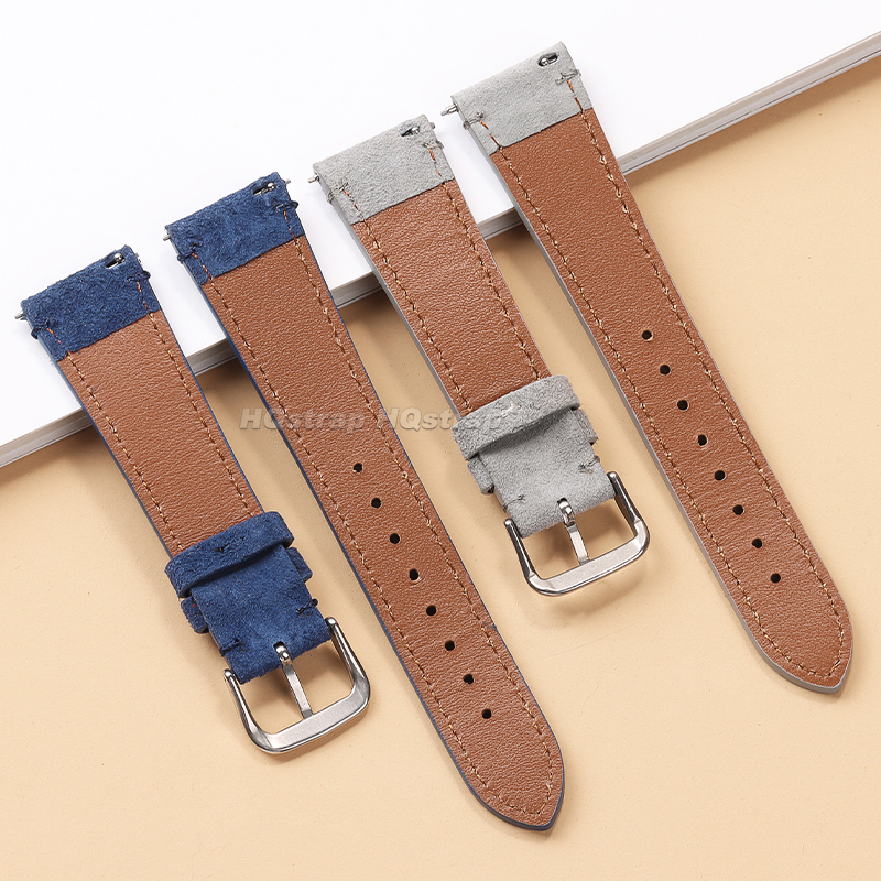 Suede Leather Strap 20mm 22mm  - đánh giá và giá Suede Strap Watch