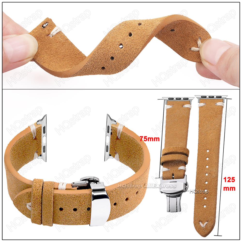 Suede Strap for Apple Watch Ba - đánh giá và giá Suede Strap Watch