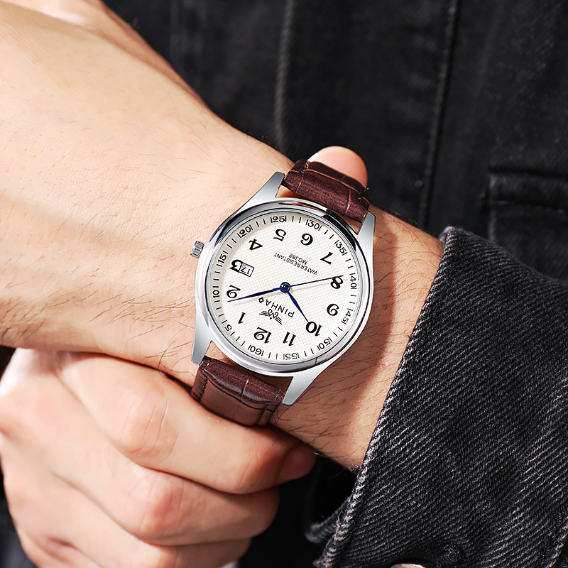 Casual Fashion Leather Strap M - đánh giá và giá Leather Watch Band Men