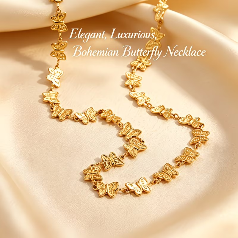 1pc Butterfly Collarbone Neckl - đánh giá và giá Butterfly Clasp Deployant