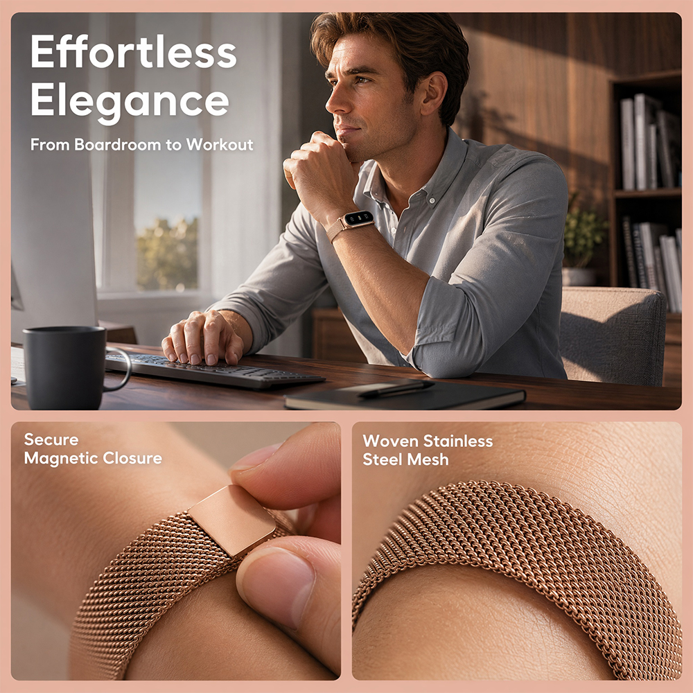 Milanese Watch Band For Fitbit - đánh giá và giá Mesh Strap Metal