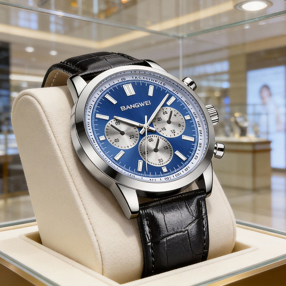 LIGE Fashion Watches Men Top B - đánh giá và giá Leather Watch Band Men