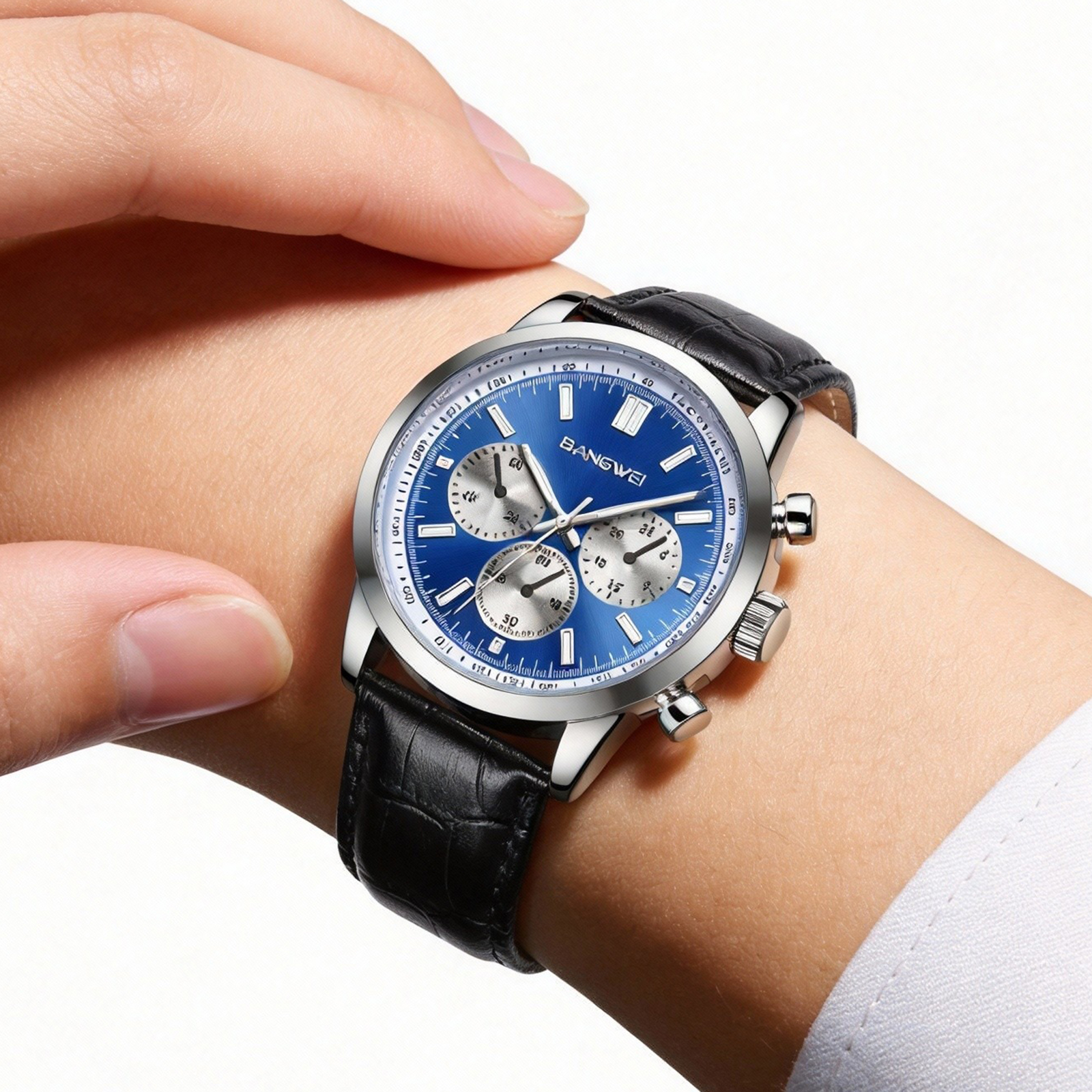 LIGE Fashion Watches Men Top B - đánh giá và giá Leather Watch Band Men
