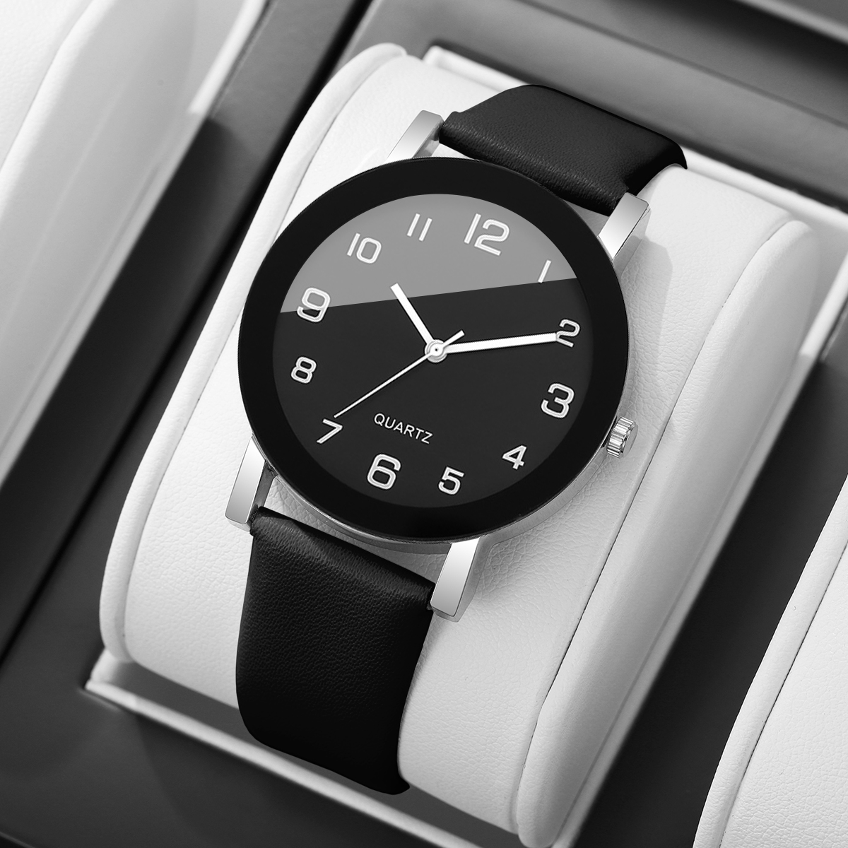 Fashion Arabic Dial  Men Quart - đánh giá và giá Leather Watch Band Men