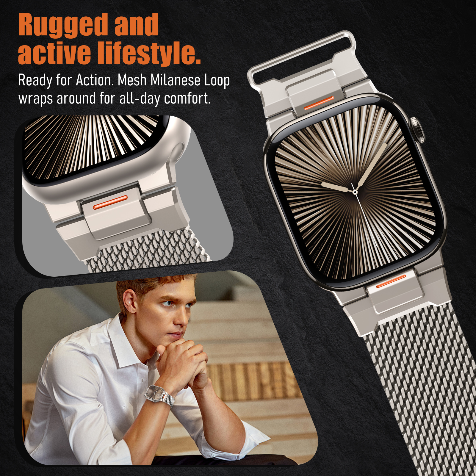 Exquisite Milanese Strap for A - đánh giá và giá Milanese Loop Magnetic