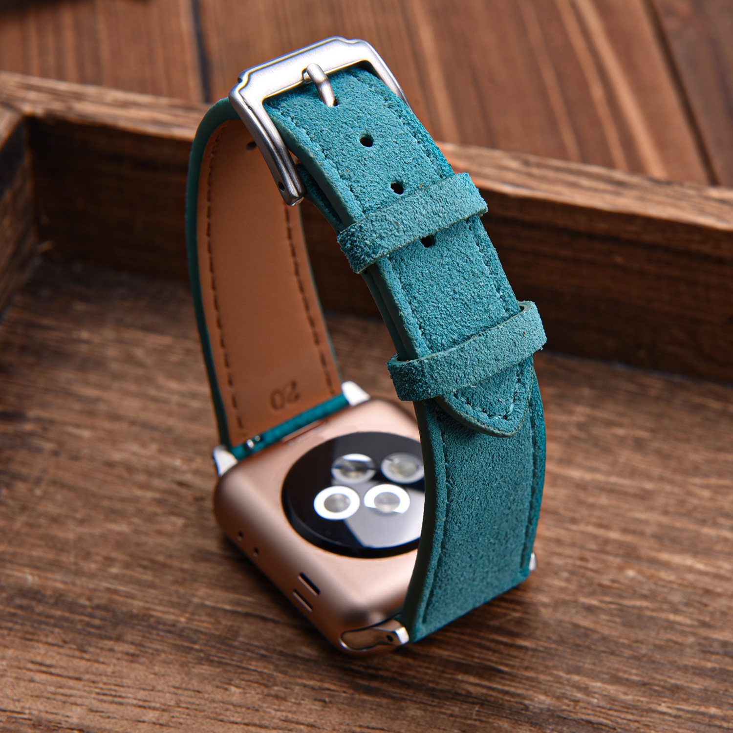 Brown Suede Leather Watch Band - đánh giá và giá Suede Strap Watch