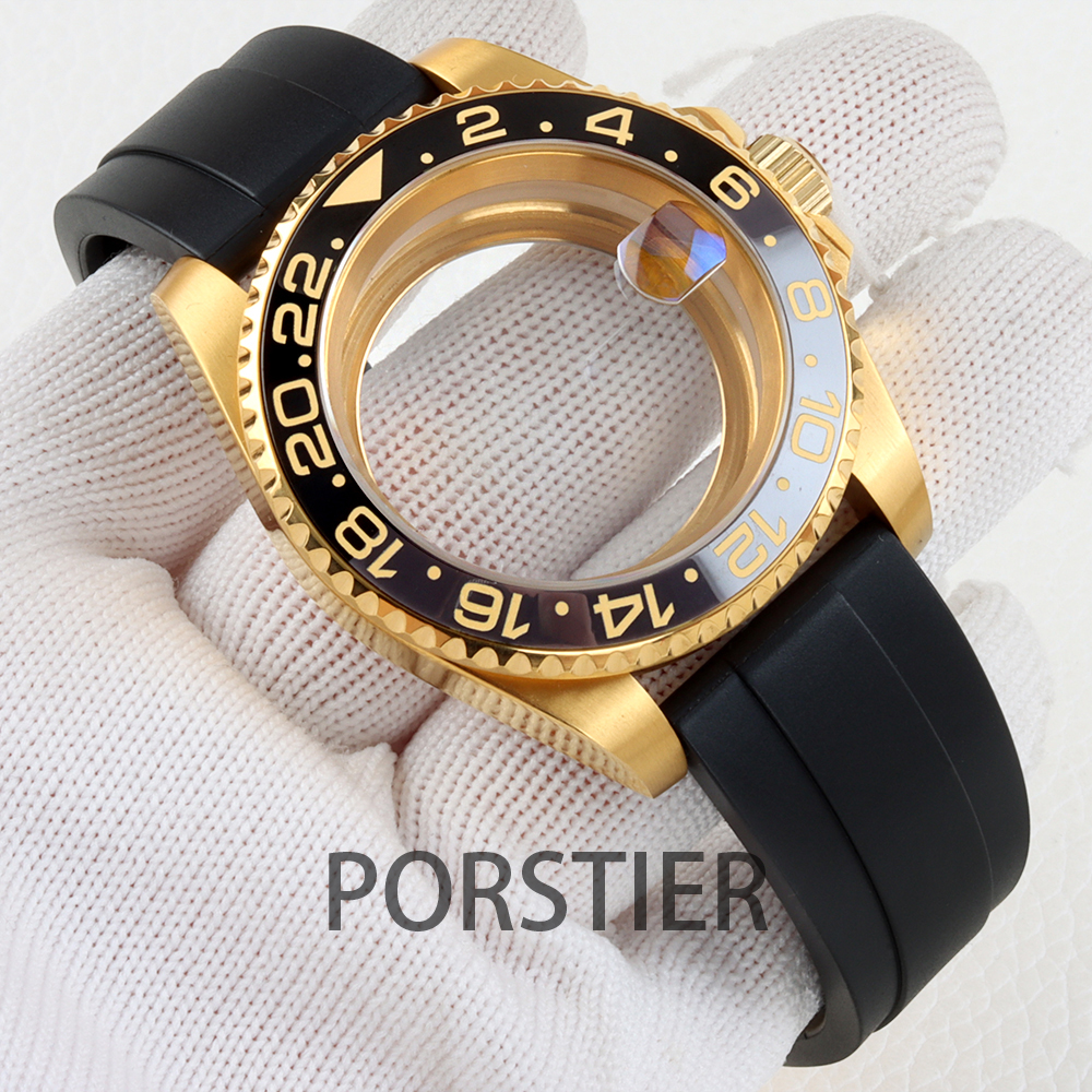 40mm Diver Watch Case for SUB  - đánh giá và giá Rubber Strap Diver