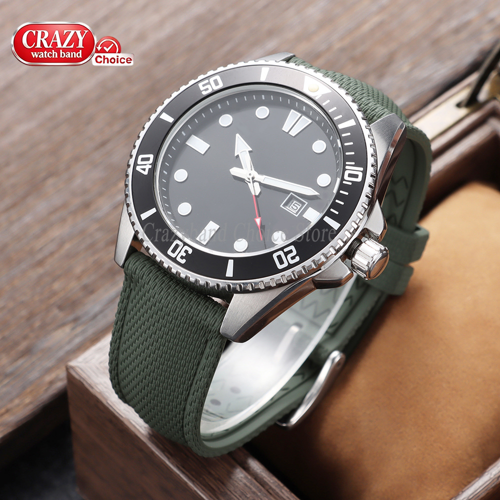 New FKM Rubber Watch Strap 20m - đánh giá và giá Rubber Strap Diver