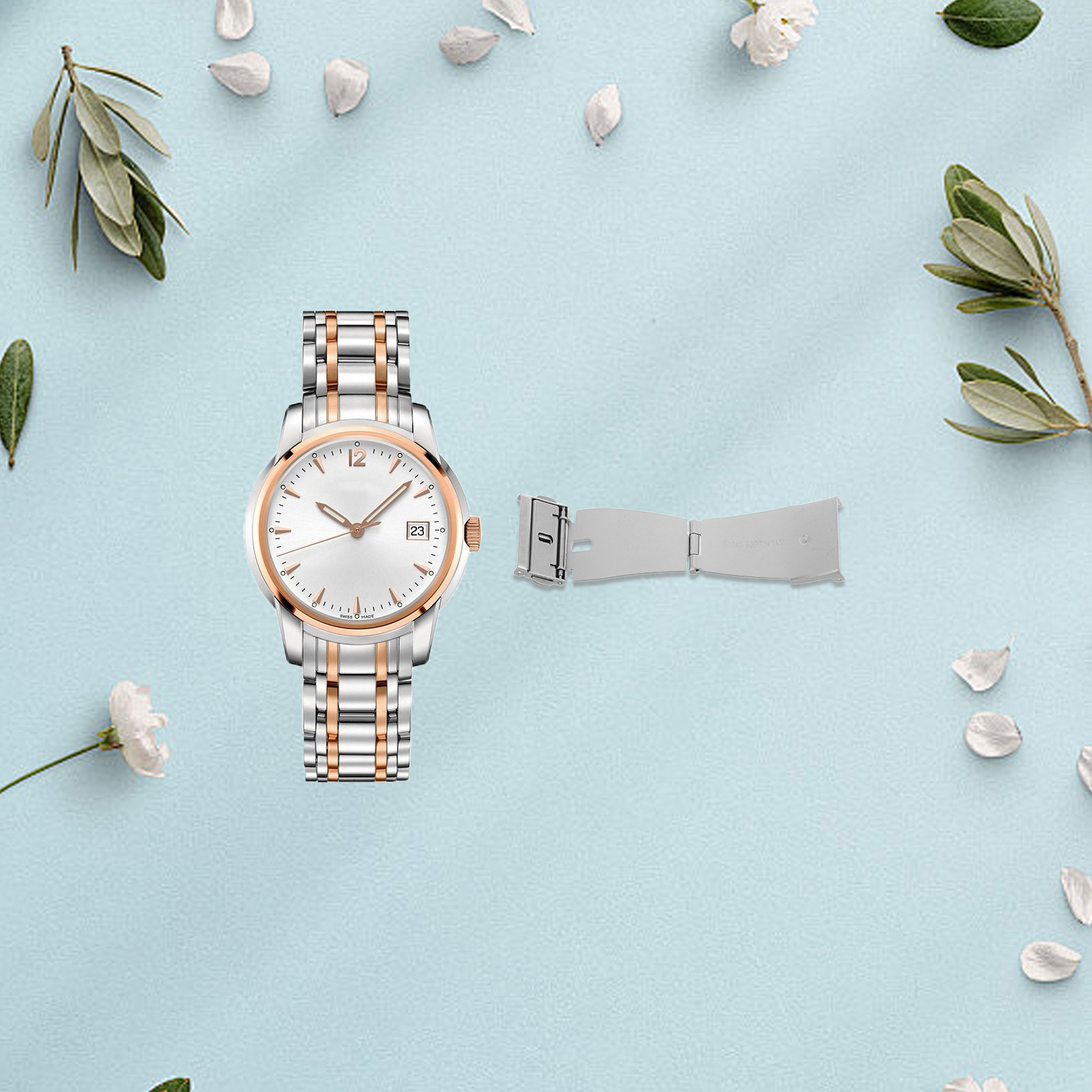 Solid Stainless Steel Watch Cl - đánh giá và giá Butterfly Clasp Deployant