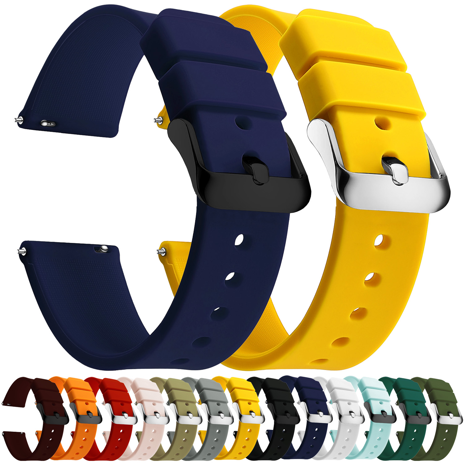 Silicone Watch Bands 14/16/18/ - đánh giá và giá Rubber Strap Diver