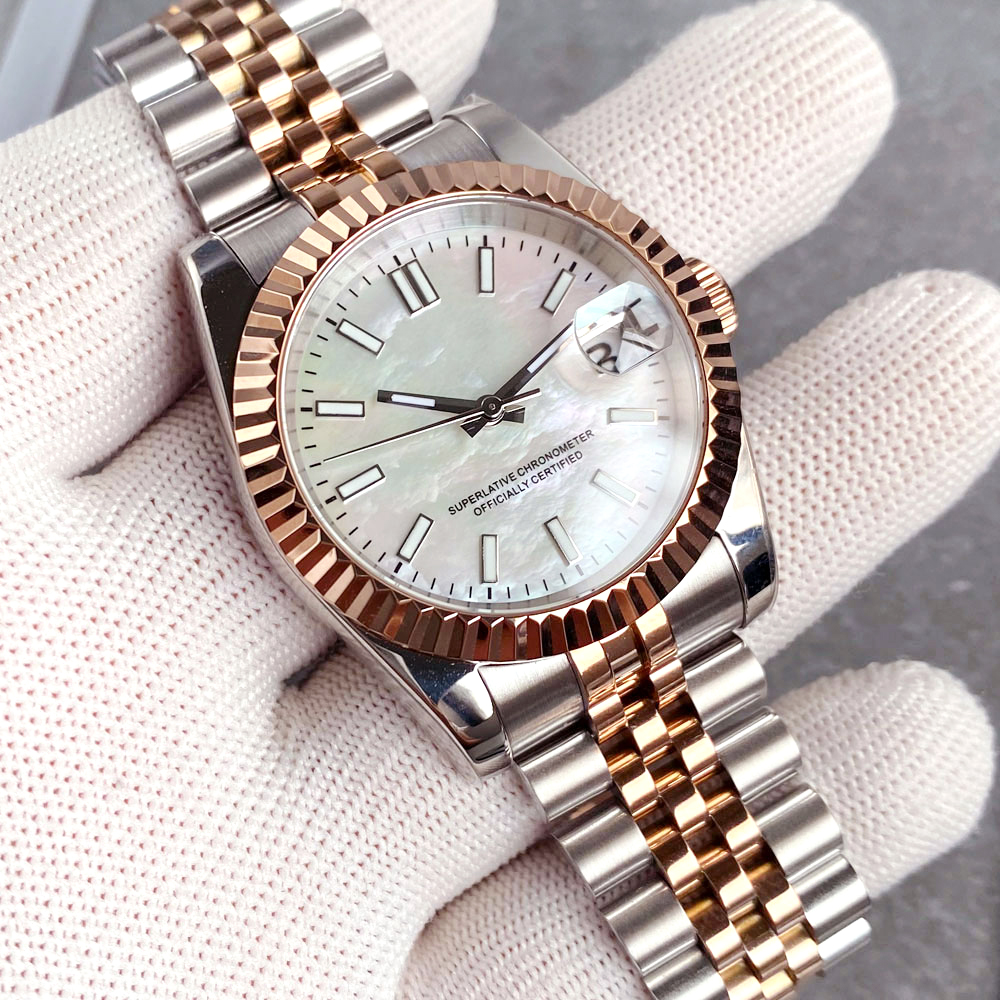 Customized Two Tone Rose Gold  - đánh giá và giá Stainless Bracelet Diver