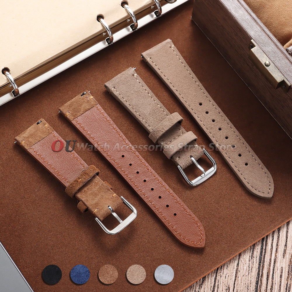 Vintage Suede Strap Cowhide Le - đánh giá và giá Suede Strap Watch